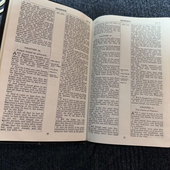 Oxford Scofield Study System Bible KJV 281 PBB HIC 8vo Refs Black Leather USED - Picture 13 of 16